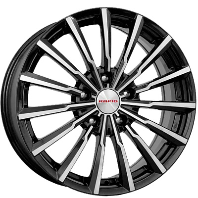 КиК 7x17/5x100 ET48 D56,1 Акцент (КС562) Алмаз черный