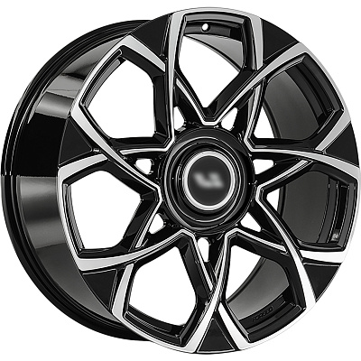 LS Forged 9,5x22/5x120 ET40 D62,6 LS FG59 BKF (конус, Колпак+лого)