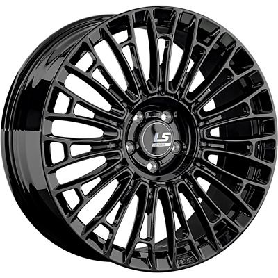 LS Forged 8,5x21/5x120 ET43,5 D72,6 LS FG25 BK (конус, Колпак+лого)