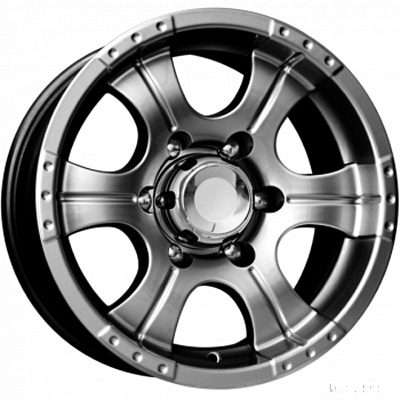 КиК 8x16/5x139,7 ET-15 D110,1 Байконур Джип-рейд (КС465М) Дарк платинум