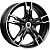 КиК 7x17/4x100 ET43 D60,1 Солар-оригинал (КС875) Алмаз черный SK