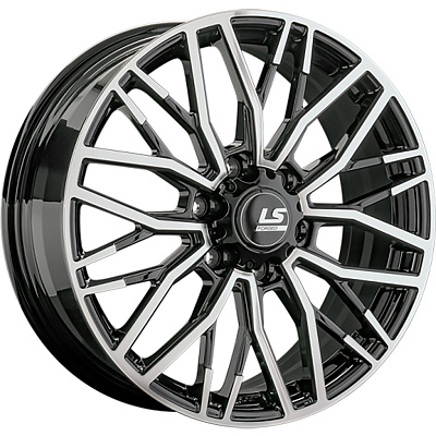 LS Forged 8x20/6x114,3 ET46 D67,1 LS FG33 BKF (конус, Колпак+лого)