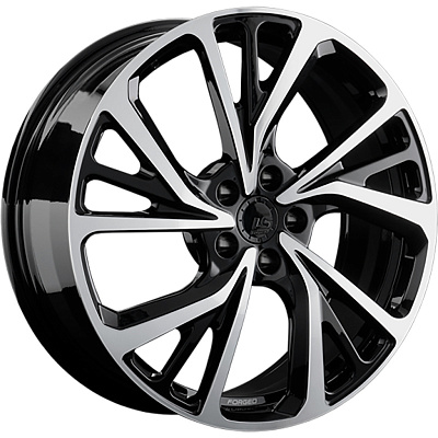 LS Forged 8x19/5x120 ET41 D72,6 LS FG22 BKF (конус, C570)