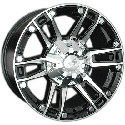 LS 8x17/6x139,7 ET36 D100,1 558 BKF (конус, Колпак+лого)