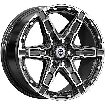 КиК Дистрикт (КС1159) 8,0x18 6/114,3 ET25 d-66,1 алмаз чёрный (Арт.83756)